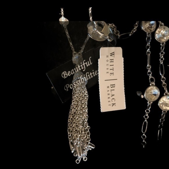 White House Black Market Silver tone necklace - Picture 6 of 7